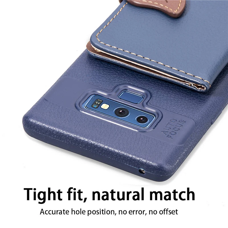 Кожаный чехол книжка для Samsung Galaxy S8 S9 Plus Note9 8 S7edge бумажник A5 A7 A8 2018 J4 J6 J5 J7 Pro