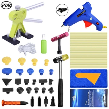 

PDR Paintless Denting Tool Set Auto Repair Tool Removing Dents Hand Tool Set with Glue Sticker Glue Gun
