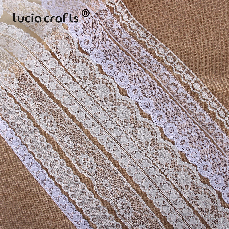 

10Yard/lot Multi Size Ribbon Trim Lace Garment Sewing Fabric Knitting Material DIY Handmade Clothing Accessories 050025223