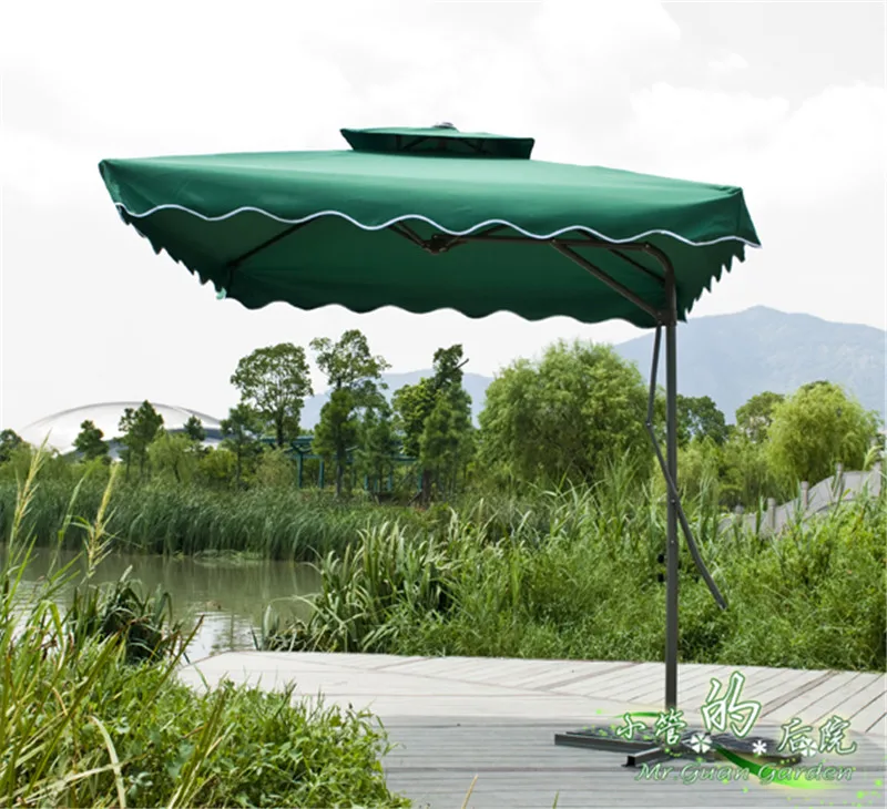 Outdoor patio umbrellas umbrella square booth banana beach anti sun