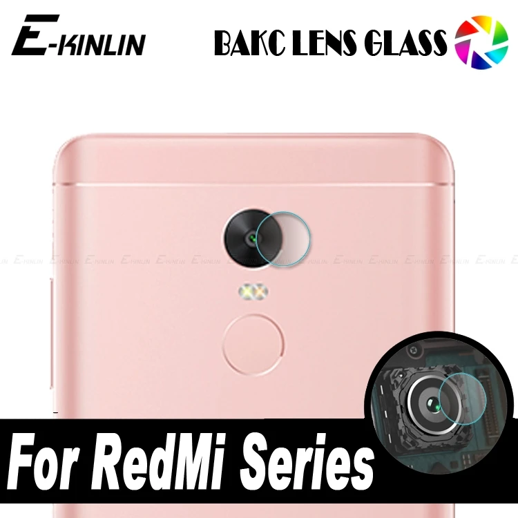 عودة عدسة الكاميرا الخلفية الزجاج المقسى ل Xiaomi Redmi ملاحظة 5 زائد 5A 4 4X برو رئيس واقي للشاشة طبقة رقيقة واقية