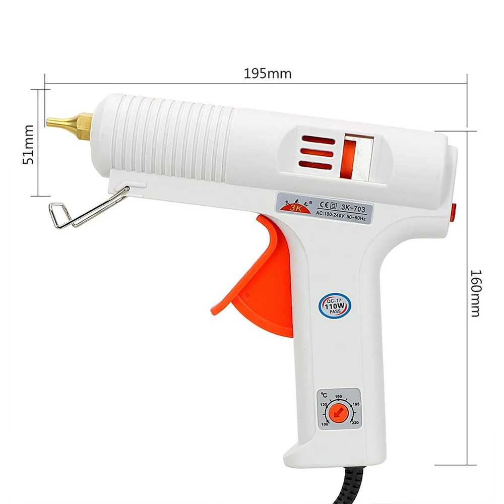 NICEYARD Hot Melt Glue Gun Temperature Adjustable Rapid Heating Up Muzzle Diameter 11mm Constant Temperature Craft Repair Tool