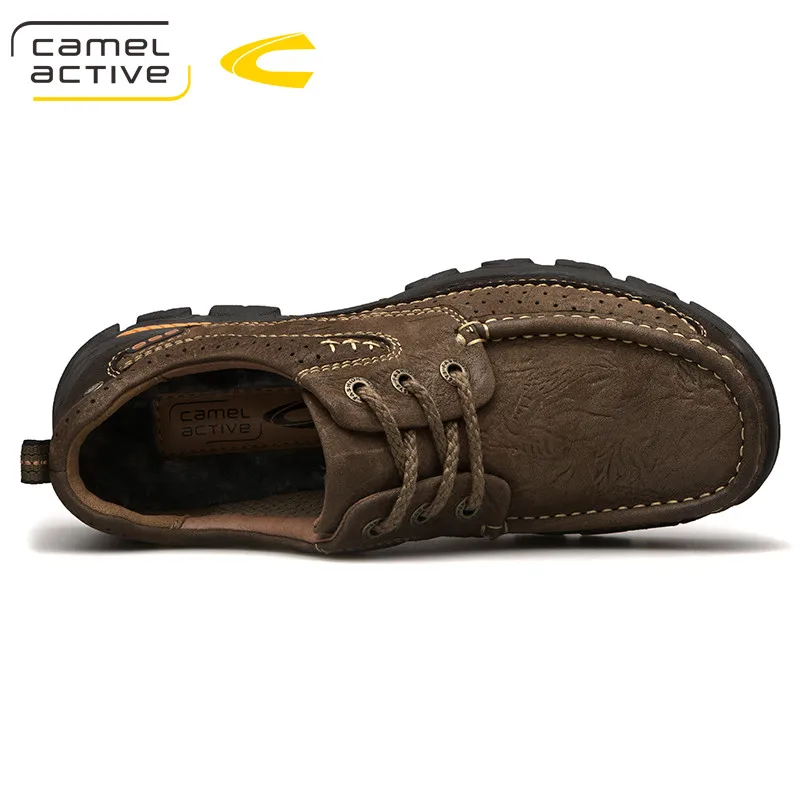 Camel Active/Новинка; обувь из натуральной кожи; мужская повседневная обувь из коровьей кожи; Мужская Уличная обувь высокого качества на плоской подошве; мужская обувь на шнуровке