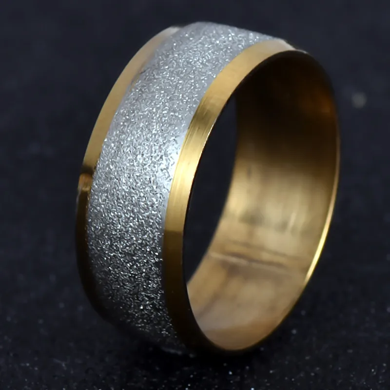 

nj199 Gold Round Rotation Men's Women's Fashion Jewelry Rings Engagement Wedding Ring Popular Simple Jewelry Wholesale