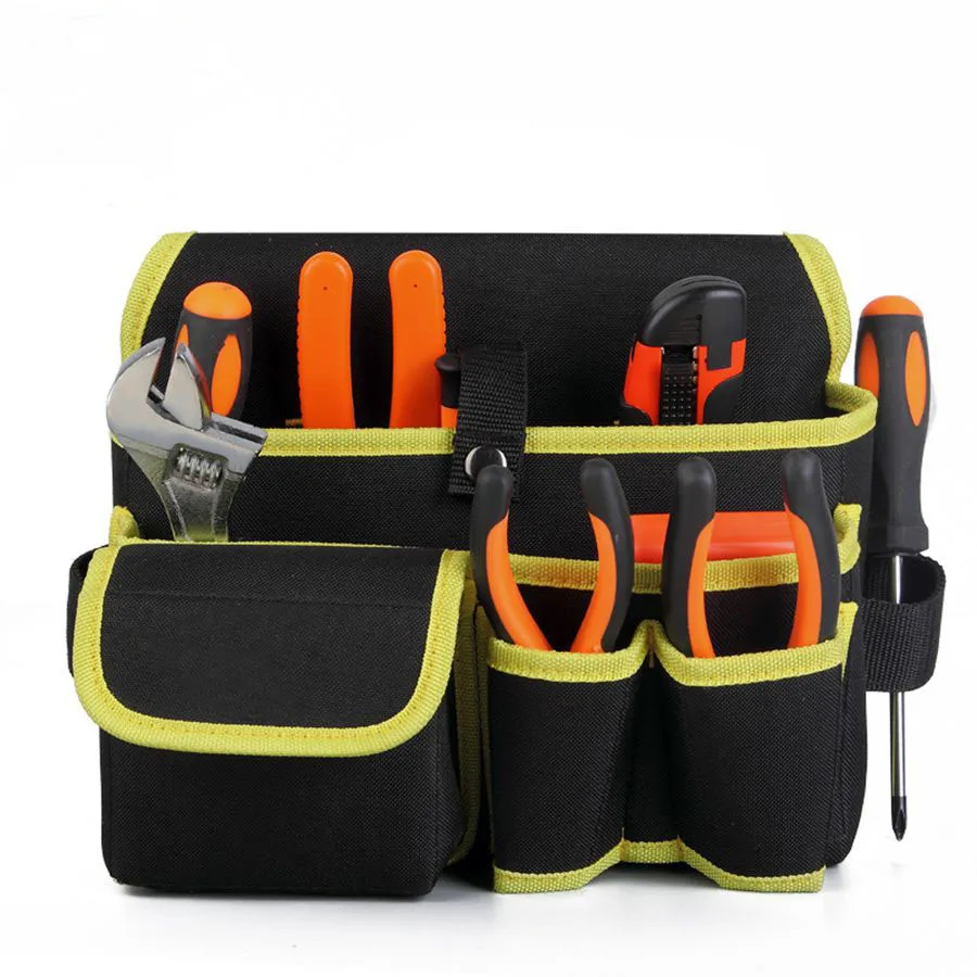 

Large Size Utility Multi Funtional Tool Bag Electrician Composite Process Thickened Oxford Cloth Pouch With Belt Loop