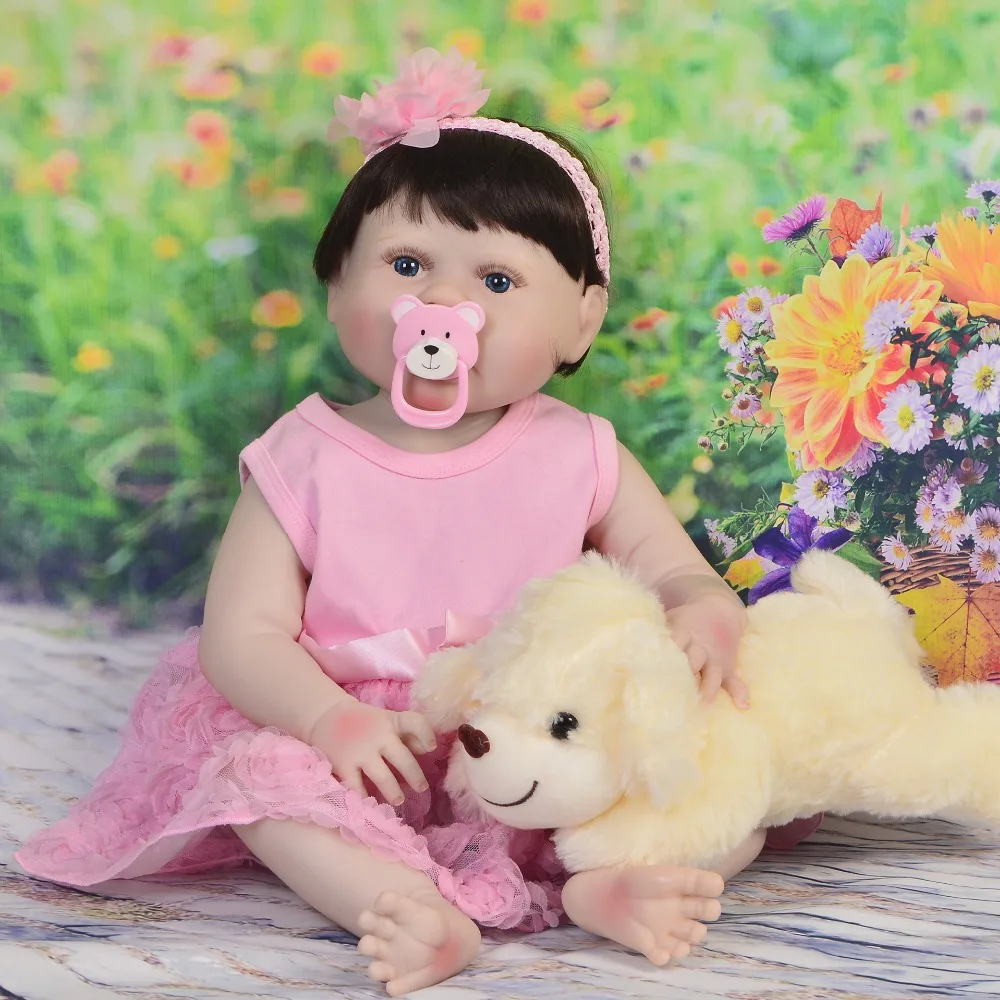 Куклы принцессы bebe 55 см виниловые силиконовые куклы для новорожденных девочек с 1