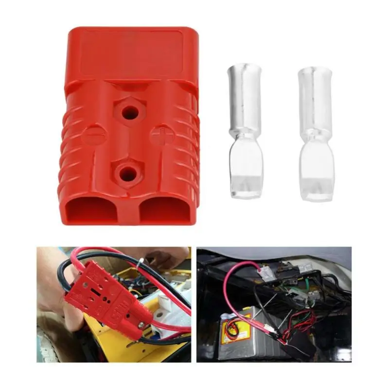 2pcs 175A 600V Red Battery Quick Connect Winch Plug Connector with 4
