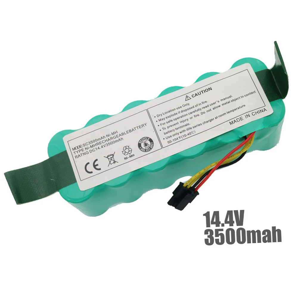 Billige 14,4 V 3500 mAh Ni Mh Akku für Ariete Briciola 2711 2712 2717 robotic Reiniger staubsauger teile