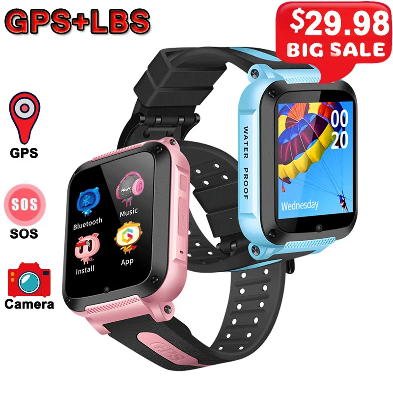 

Kids Smart Watch IP67 Waterproof Anti-lost Baby Smart Watch GPS SOS Phone Position Tracker Children Smartwatch PK Q50 Q90 Q528.