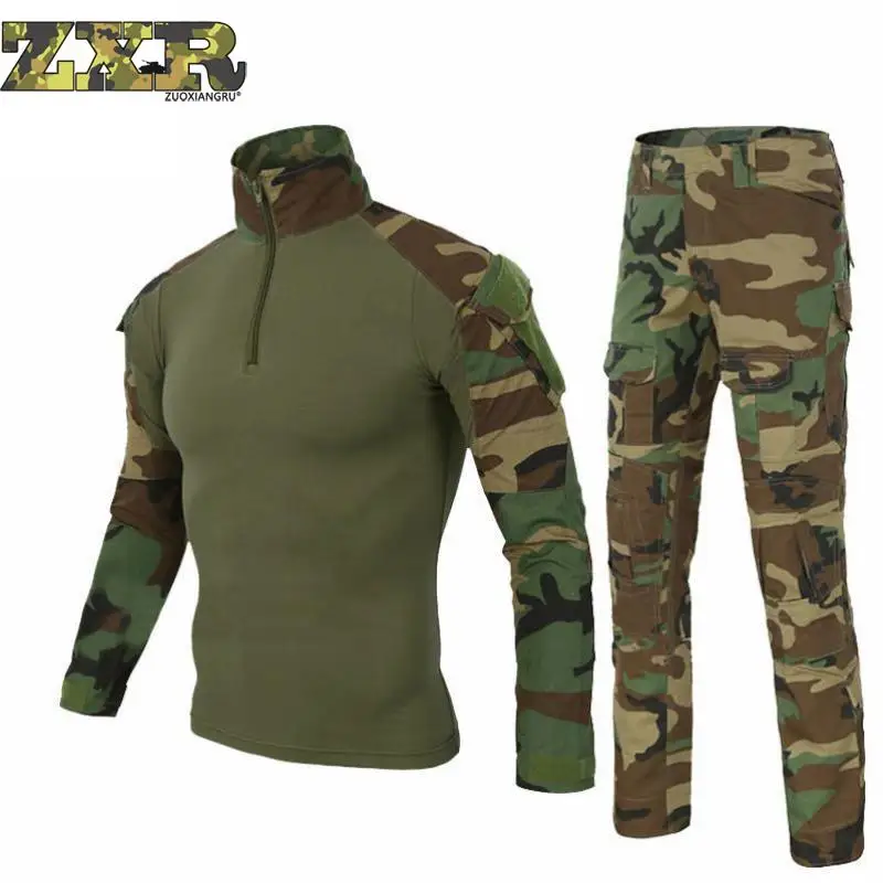 Military Uniform Multicam Army Combat Shirt Uniform Tactical Pants No Knee Pads Camouflage Suit Hunting Clothes Jacket & Pants Military Uniform Multicam Army Combat Shirt Uniform Tactical Pants No Knee Pads Camouflage Suit Hunting Clothes Jacket & Pants