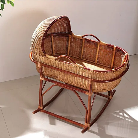 wicker basket crib bedding