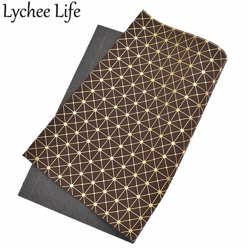 Lychee Life A4 тисненая кожа ткань 29x21 см плед PU ткань DIY ручной работы швейная одежда аксессуары поставки