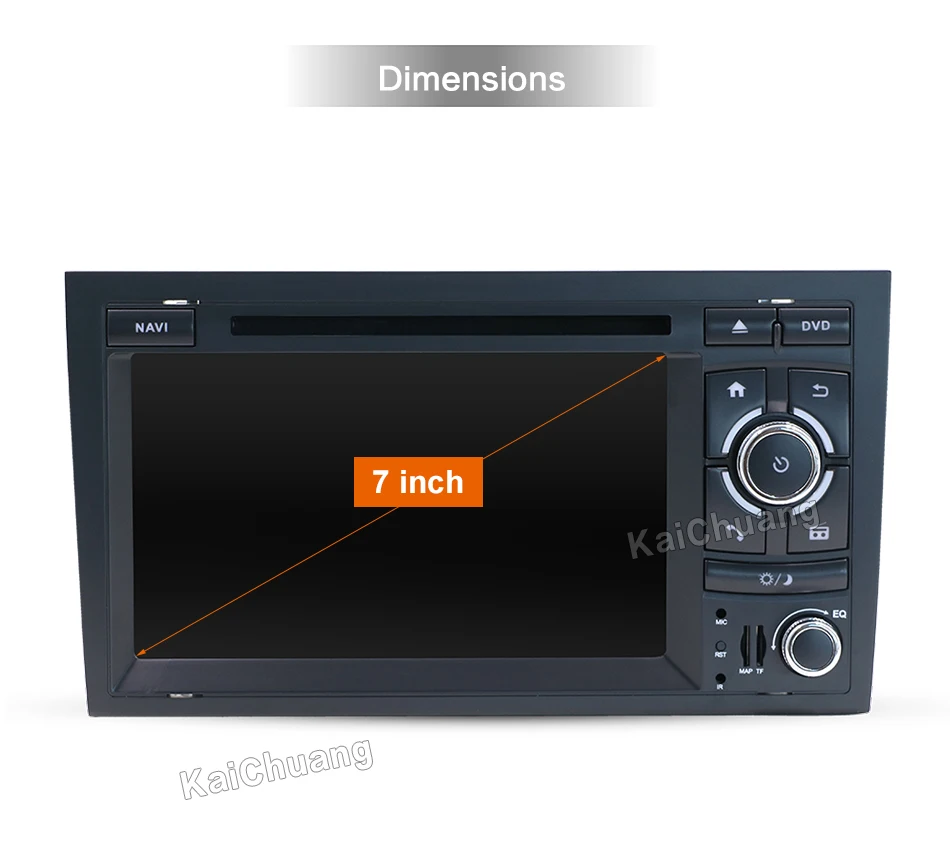 2 din android 9.0 octa cores car dvd player gps for Audi A4 B6 B7 S4 B7 B6 RS4 B7 SEAT radio head unit canbus 64G ROM