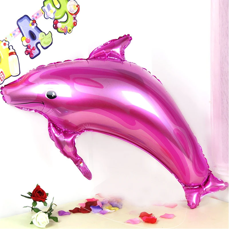 Ballons En Forme De Dauphin Super Grands 103 Cm X 78 Cm Bleu Rose Decoration Pour Fete D Anniversaire Et Mariage Vente En Gros Offre Speciale Aliexpress