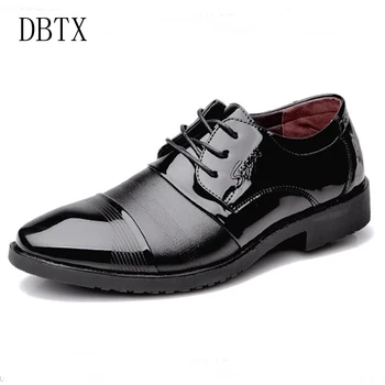 

Men Flat Shoes Business Casual Men Leather Shoes England Men's Dress Wedding Breathable Oxfords Shoes Zapatos Hombre Moccasins