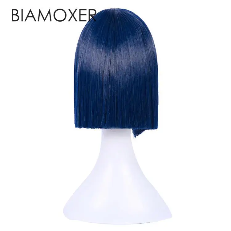 Biamoxer Новое поступление дорогой в Франции 015 Ichigo Короткие Голубые парики для