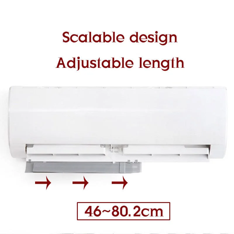 Simple Convenient Air Conditioner Windshield Cold Wind Deflector Retractable Baffle for Home Office Hotel Hogard DC19