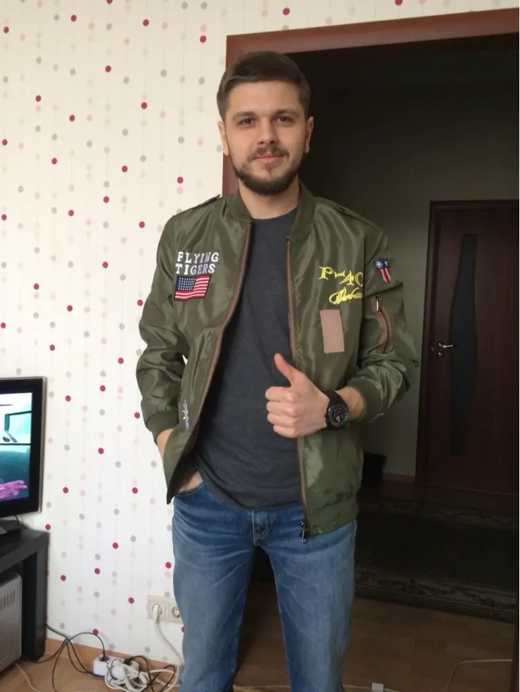 Лидер продаж Мужская весенняя куртка пилот MA1 тонкая Военная армейская крутая