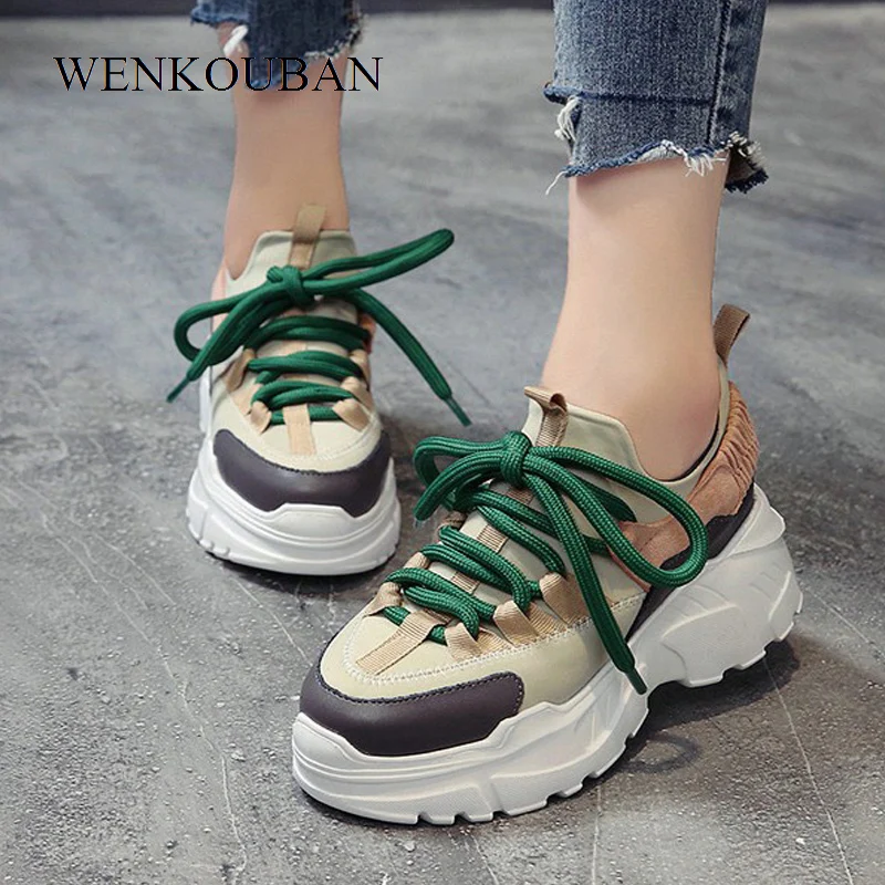 

Platform Sneakers Women Casual Shoes Wedge Ladies Trainers Fashion Basket Femme Chunky Sneakers Tenis Feminino Zapatillas Mujer
