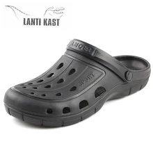 Новинка; мужские и женские сандалии; летние мягкие туфли с перфорацией; пляжные шлепанцы; Мужская обувь без шнуровки; Вьетнамки; мужские сандалии; Водонепроницаемая Обувь