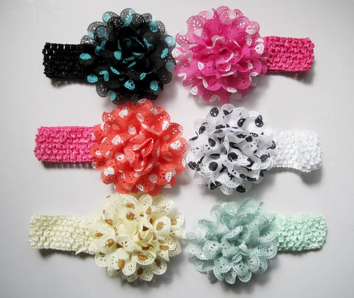 36 pçs lote Bebés Meninas Headbands Floral