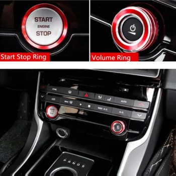 

Decor Ring Trim Non-rust Red Control For Jaguar XE XEL For XF XFL F-PACE