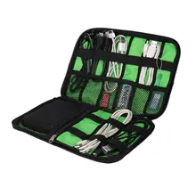 Travel Data Earphone Cable Organizer Bag USB Flash Drives Case Digital Storage Pouch Sports  Hiking Camping Travel Kits
