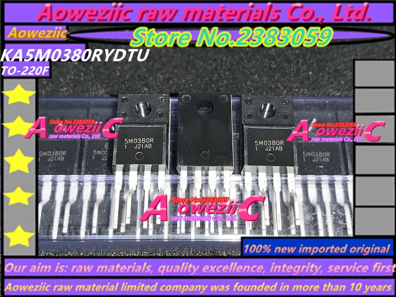 Aoweziic 2018 + 100% новая импортная оригинальная KA5M0380RYDTU KA5M0380RYD 5M0380R KA5M0380R TO-220F импульсный источник питания Регулятор