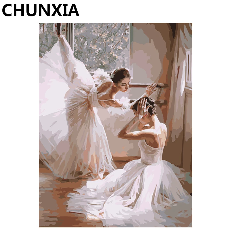 

CHUNXIA Painting By Numbers DIY Framed Oil Paint Pictures Wall Art Home Decor Unique Gift H012