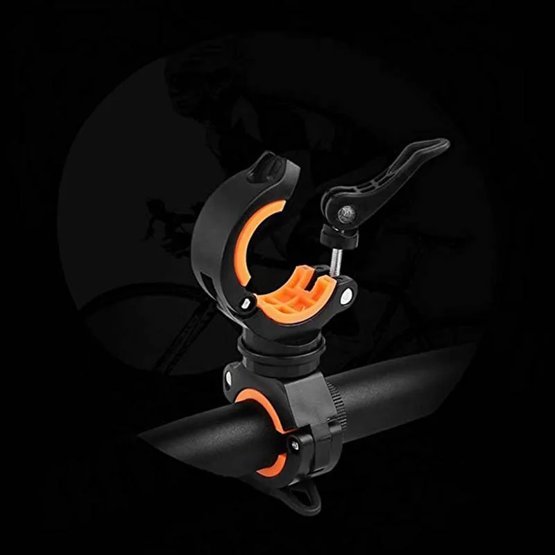 Держатель для фонаря BicycleFlash 10 см металлический держатель зажим с поворотом на 360