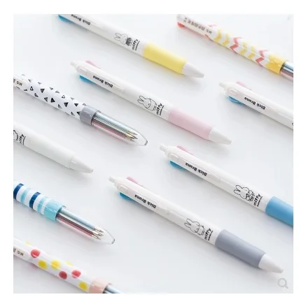 12 шт./лот, новинка, горячая Распродажа,, пластиковая ручка для офиса и школы, 4 цвета, 0,5 мм, красивая шариковая ручка