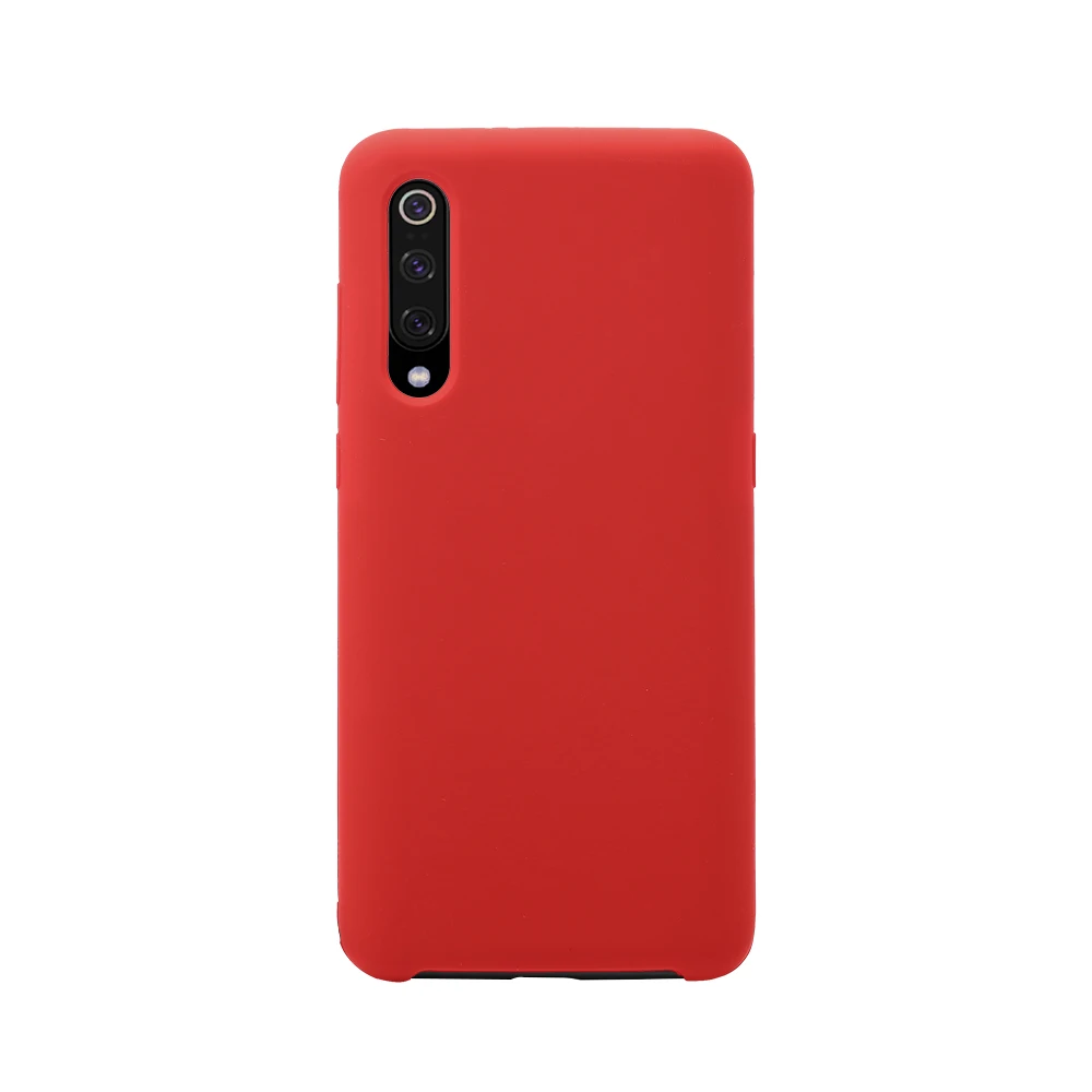 Официальный жидкий силиконовый чехол карамельного цвета для Xiao mi Red mi S2 4X5 5A 6A Note4X mi 6 8 9, полностью защитный резиновый чехол для сотового телефона - Цвет: Красный
