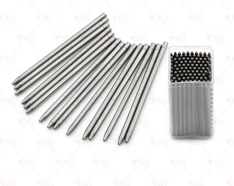 Kaufen Micro pave einstellung 100 PCS Schmuck Perlen Werkzeuge Metall Forming Tool #0 #22 Diamant Stein Einstellung Werkzeug Perle korn Werkzeuge Set