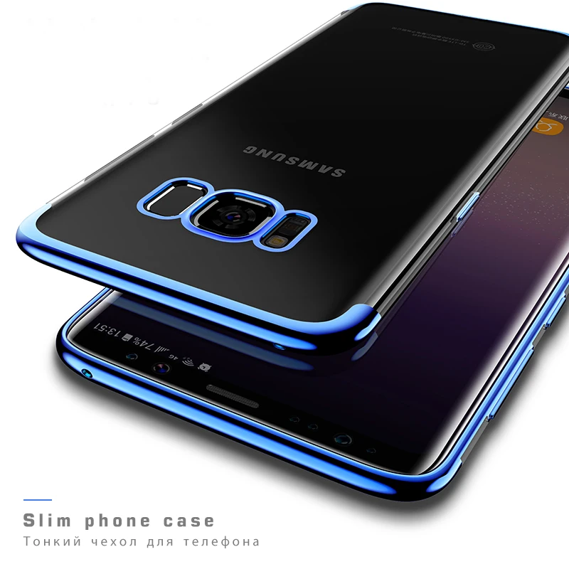 Модный Силиконовый ТПУ чехол для Samsung Galaxy A5 S7 S6 Edge A7 A3 2017 Note 8 A6 Plus 2018 S8 S9 прозрачный