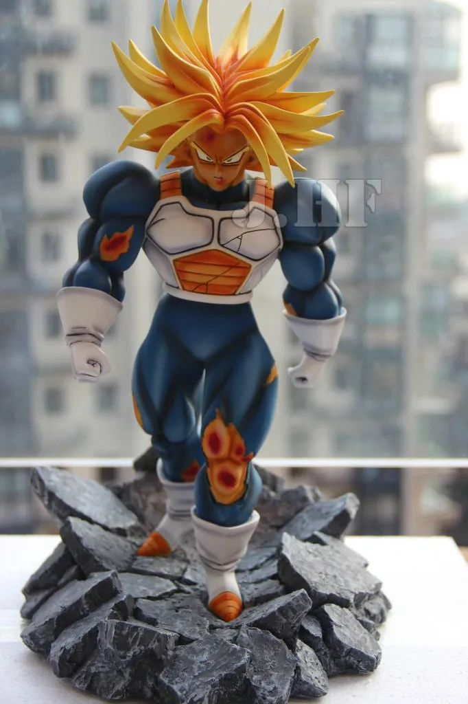 Аниме Dragon Ball Z GK Super Saiyan Trunks резиновая фигурка героя игрушки, аниме Dragon Ball Z фигурка героя Brinquedos