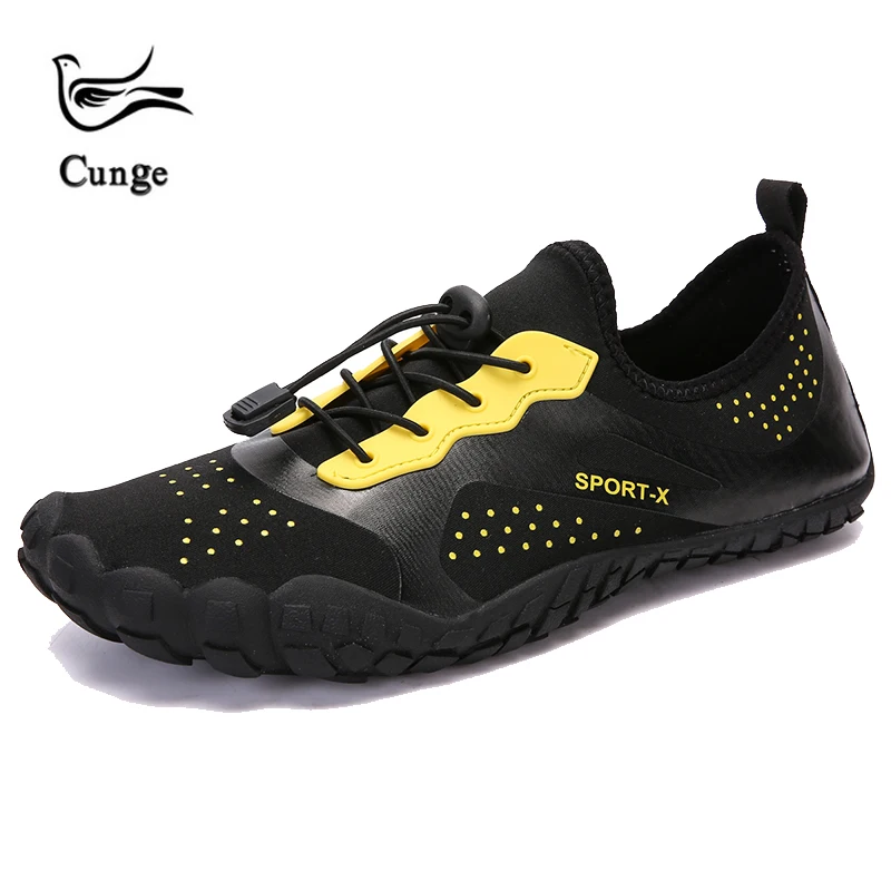 baratas Cunge Mens Sandálias Respiráveis Tênis Para Caminhada Casal praia de pesca de secagem Rápida sapatos Tênis Mulheres Trilha Trekking Água Sandália