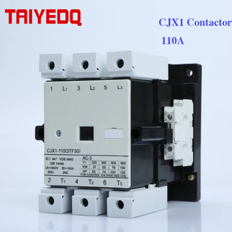 CJX1 110A AC 110/22 3TF50 Электрический магнитный контактор 3 полюсный переключатель