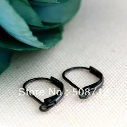 

Free shipping!!!!!200pcs/lot 15mm Gunmetal Ear Wire Leverback Earwires Lever Back(Nickel free and Lead free)