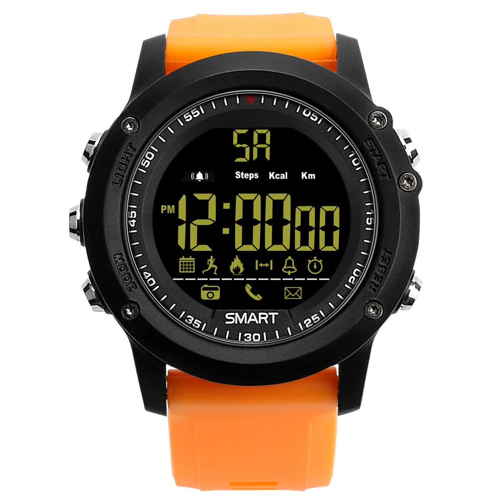 EX17 Bluetooth Smart часы 5 АТМ Водонепроницаемый IP67 Smartwatch для Android IOS Фитнес трекер Шагомер