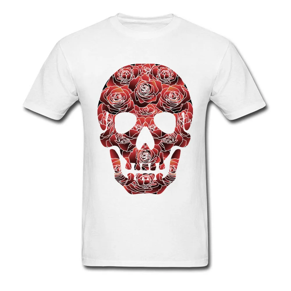 

Roses Structure Skull Creative T Shirt For Guys Slash Cool Design Satan Easter T-Shirt Best Gift Hubby Awesome Tshirt Law