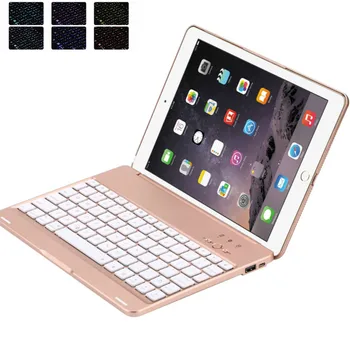 

Smart Clamshell Backlight Bluetooth Keyboard For iPad Air 2 / Pro 9.7 2017 2018 A1893 A1954 A1822 A1823_Keyboard Stickers Free