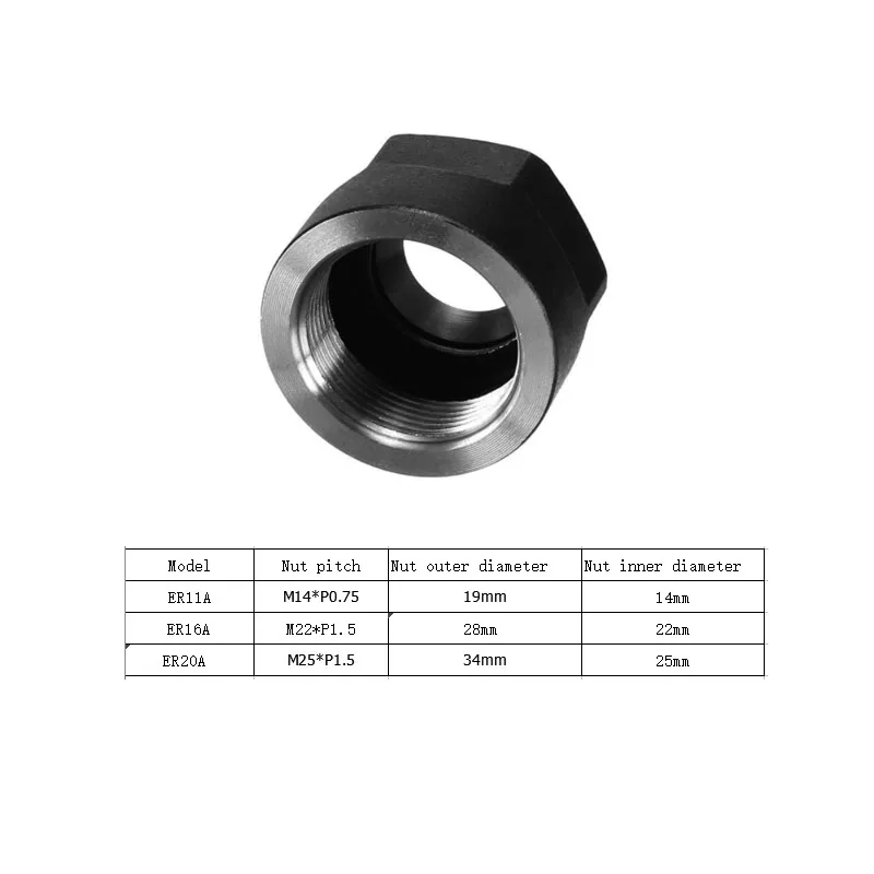 2 x ER20 M Type Collet Clamping Nut Chuck Holder ER20M for CNC Milling Lathe