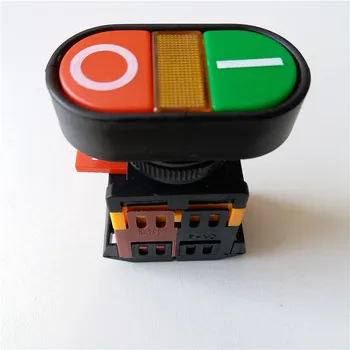 

4pcs control switch Reset switch APBB-22N double bond 2 bit with light control button switch reset type 22mm/25mm hole