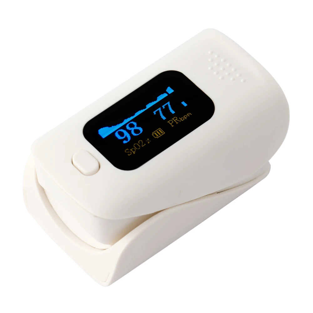 Пульсоксиметр de pulso SPO2 PR будильник OLED звуковой сигнал кислородный монитор крови против царапин экран Чехол/сумка опционально