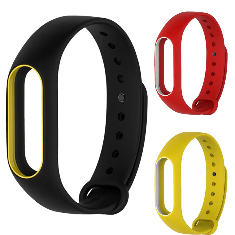 

GEMIXI Watchbands Watch Strap Original Silicone Strap Bracelet Adjustable Replacement For XIAOMI MI Band 2