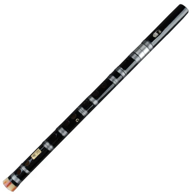 C D F G ключ Brwn бамбуковая флейта кларнет вертикальные музыкальные инструменты, флейта прозрачная линия китайский ручной работы духовой инструмент - Цвет: F Key black