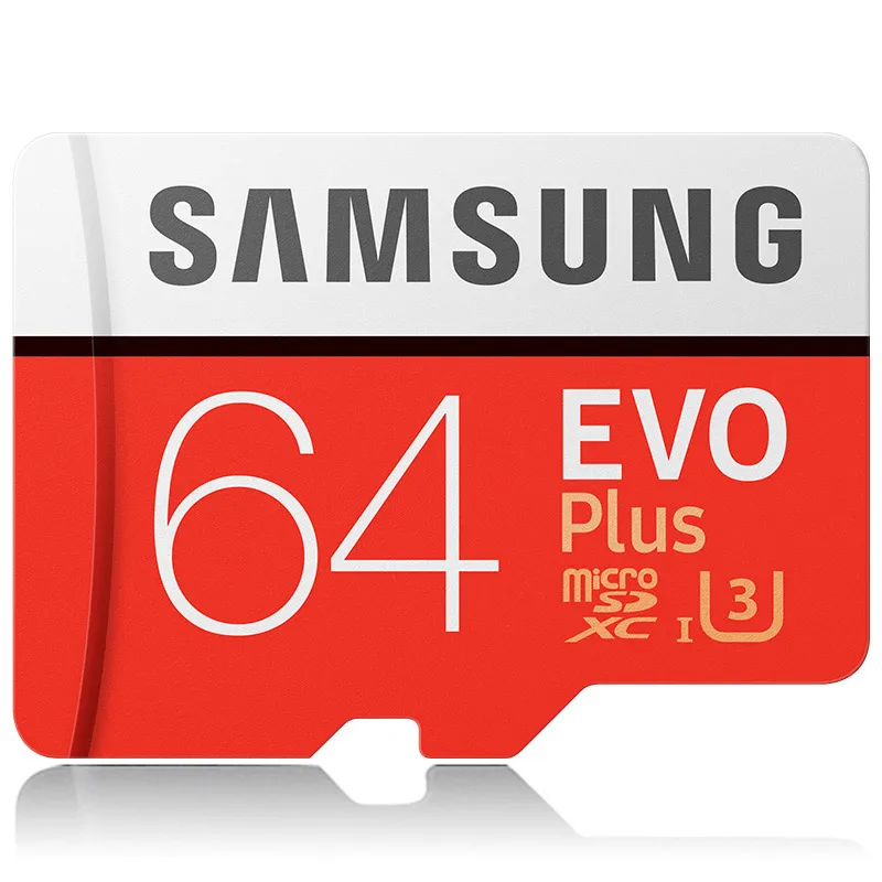 Карта памяти SAMSUNG Micro SD card Карты Памяти EVO+ Плюс 256 ГБ 128 ГБ 64 ГБ 32 ГБ 16 Г Class10 TF Карта C10 sim-карты 100 МБ/С. SDHC/SDXC UHS-I128gb micro sd 128 ГБ - Емкость: MC64G