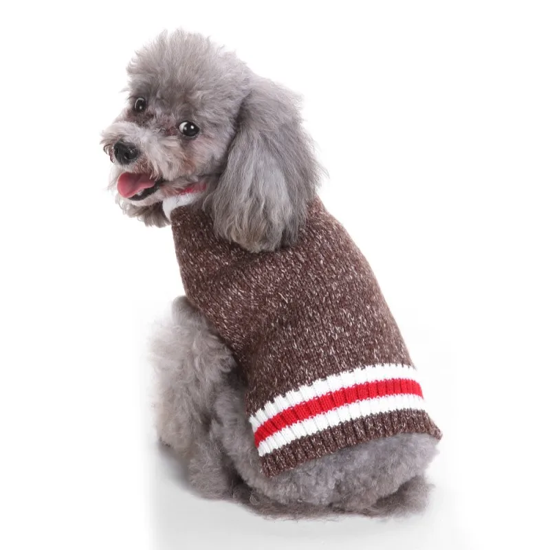 2017 Lovely US Plag Chilly Dog Boyfriend Dog Sweater with Rolled