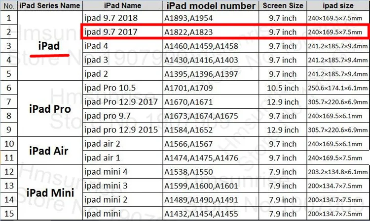 ipad 9.7 2017