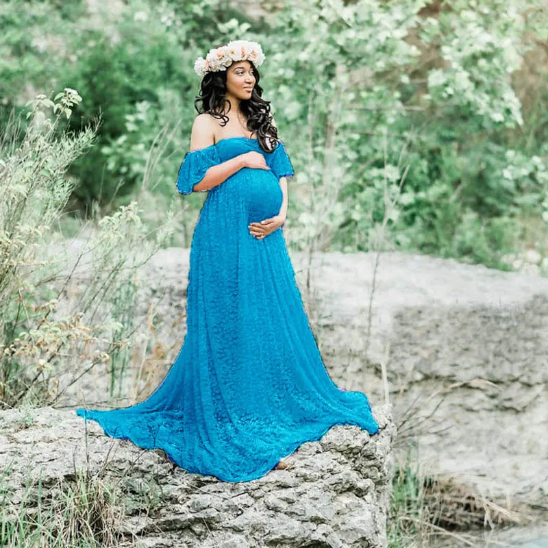 Кружевное платье макси для беременных, реквизит для фотосессии, большие размеры, платья для фотосессии, платья для беременных, hamile elbise